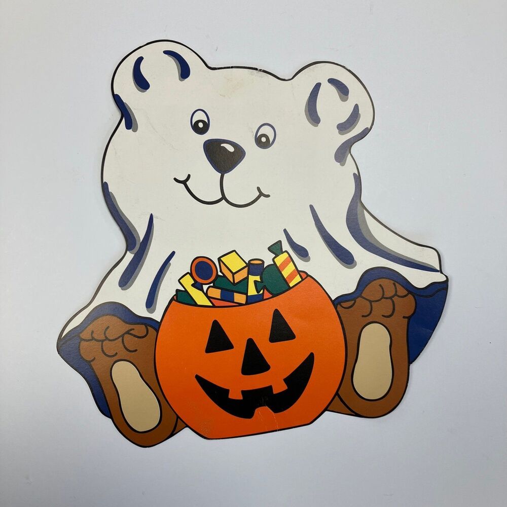 Halloween Amscan Bear Jack O Lantern Die Cut Decoration